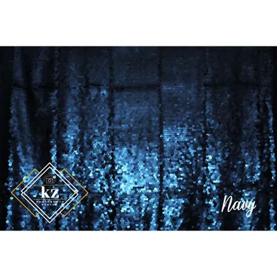 Large Sequin backdrop in Navy — KZ Photo Booth Rental Bismarck ND