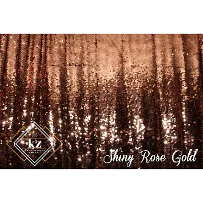 Large Sequin backdrop in Rose Gold — KZ Photo Booth Rental Bismarck ND