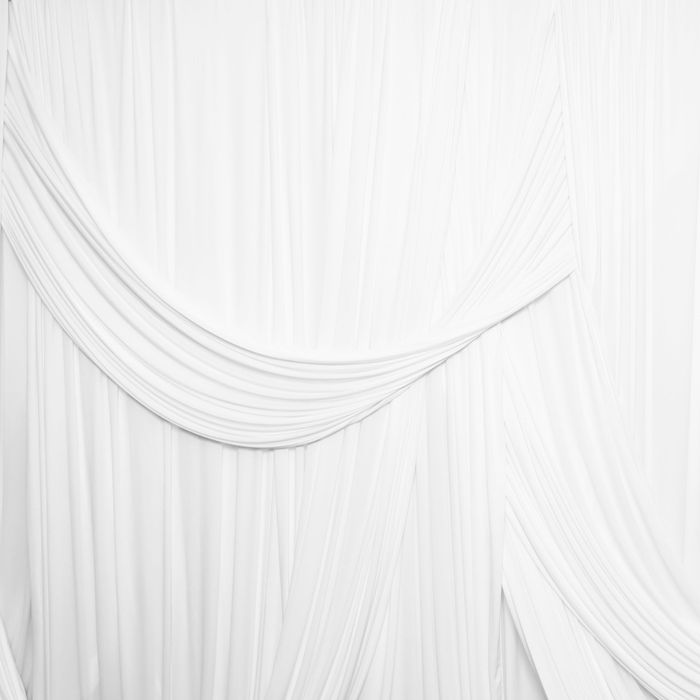 White Draping Panels backdrop — KZ Photo Booth Rental Bismarck ND