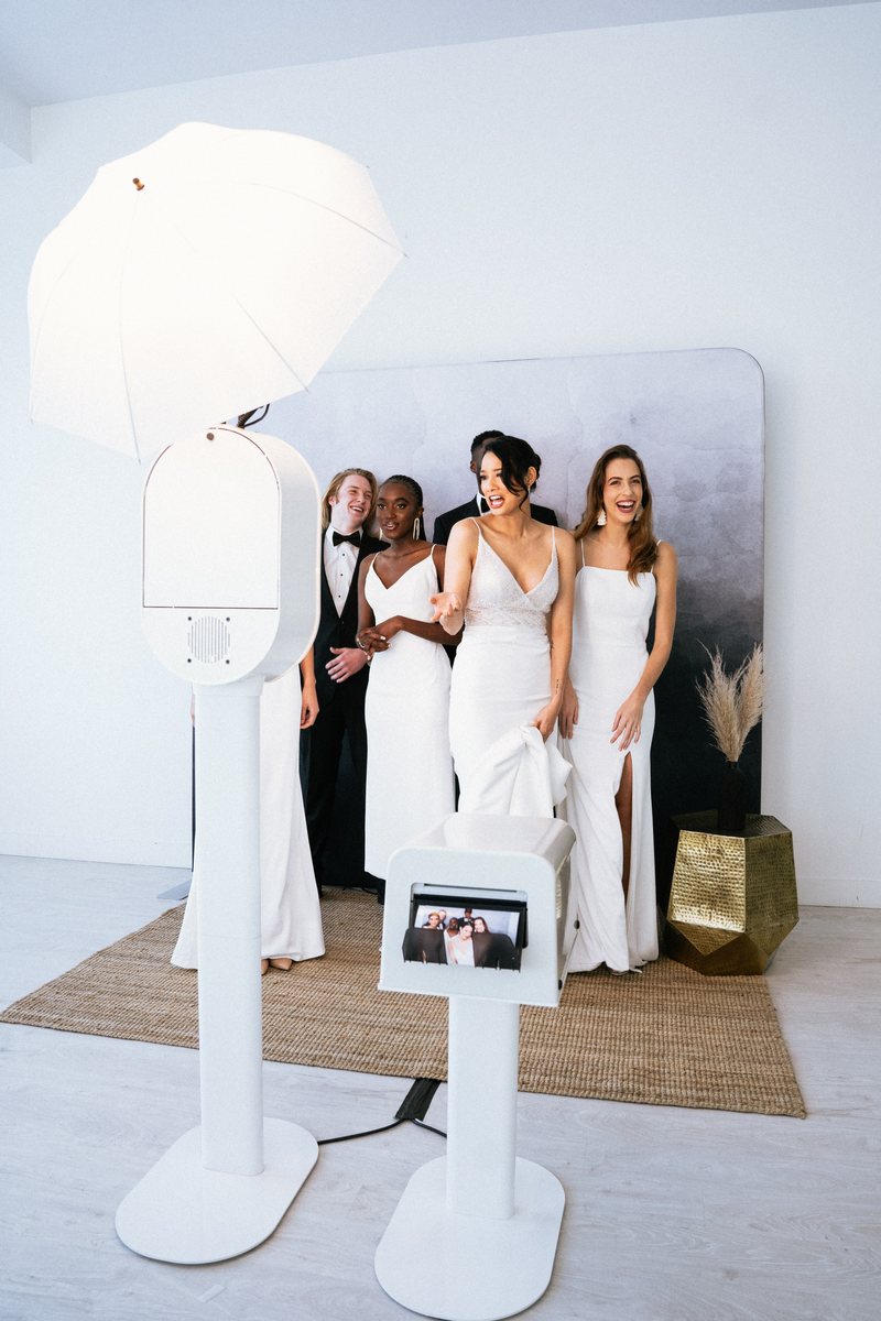 Guests at The Missouri digital drop-off photo booth