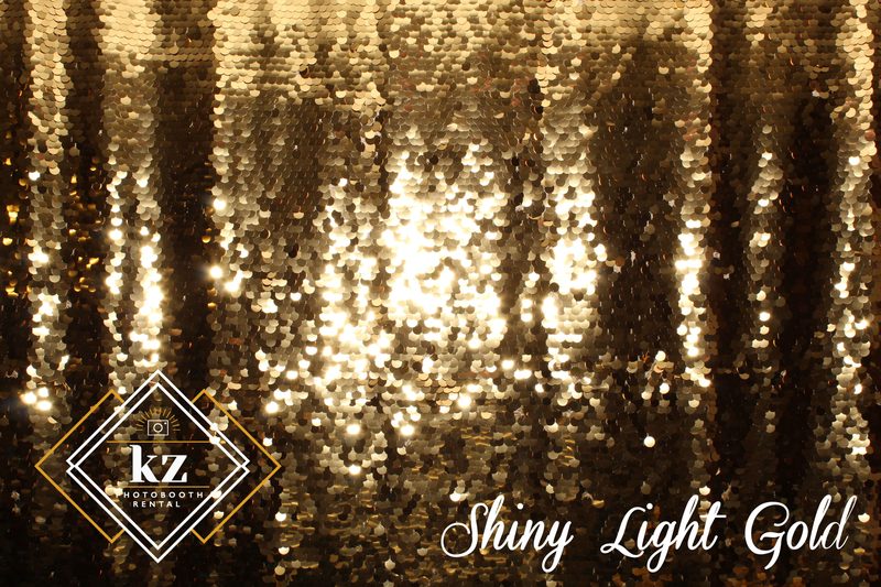 Light gold large sequin backdrop